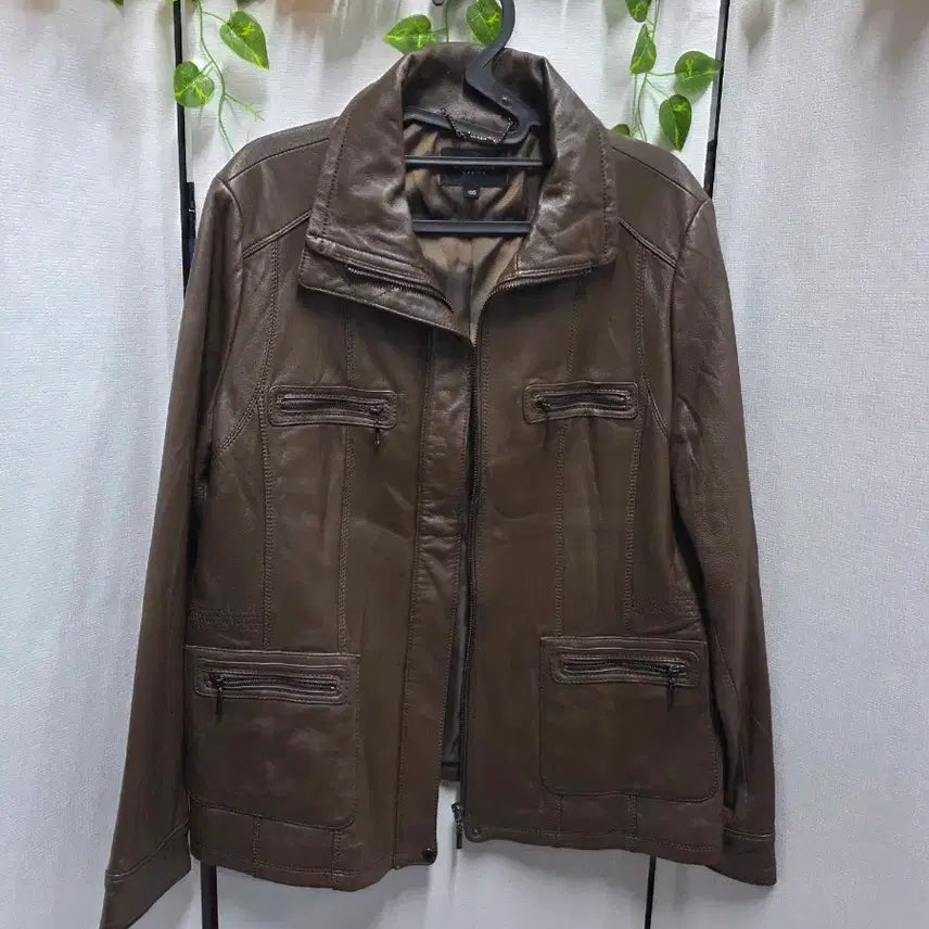 [BUNJANG] Crocodile Lambskin Leather Jacket / 크로커다일양가죽자켓