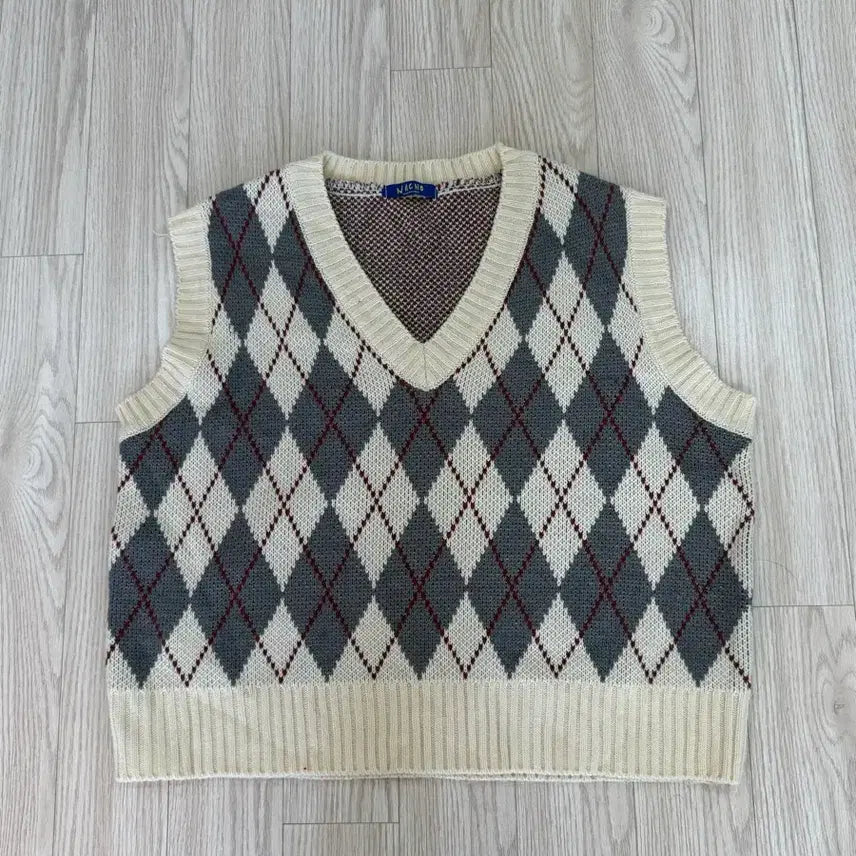 [BUNJANG] Argyle Knit Vest / 아가일 니트 조끼 베스트