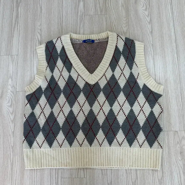 [BUNJANG] Argyle Knit Vest / 아가일 니트 조끼 베스트