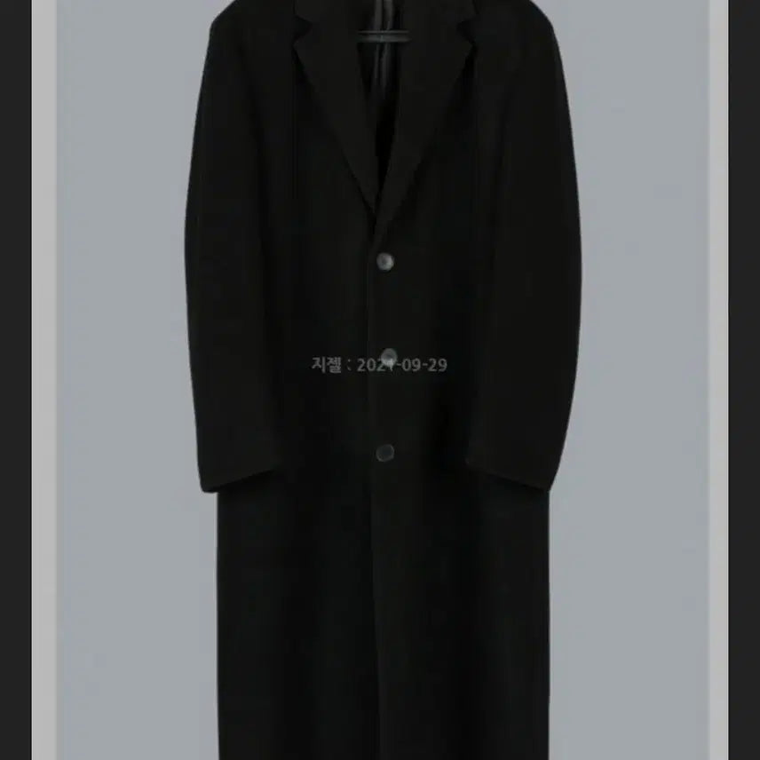 [BUNJANG] Legacy Cashmere Oversized Single Coat Black / 레가시 캐시20 오버핏 싱글코트 블랙 100사이즈