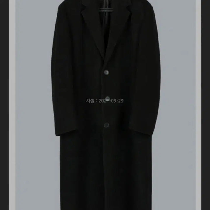 [BUNJANG] Legacy Cashmere Oversized Single Coat Black / 레가시 캐시20 오버핏 싱글코트 블랙 100사이즈