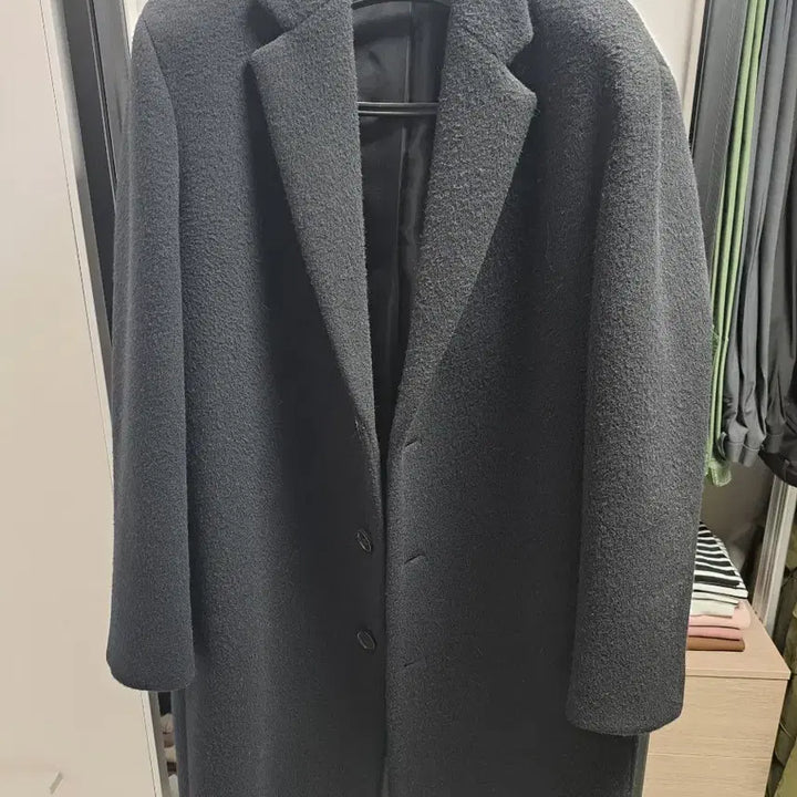 [BUNJANG] Legacy Cashmere Oversized Single Coat Black / 레가시 캐시20 오버핏 싱글코트 블랙 100사이즈