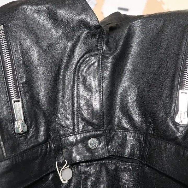 [BUNJANG] DSQUARED2 Leather Lace-up Pants / DSQUARED2 블랙 가죽 레이스업 바지 48 정품 새제품-레어템