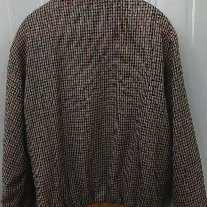 [BUNJANG] Wolsey Houndstooth Check Wool Jacket / Wolsey 울 자켓 하운드투스 체크 100