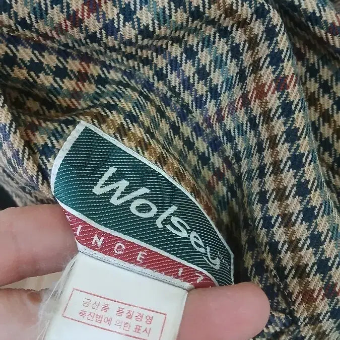 [BUNJANG] Wolsey Houndstooth Check Wool Jacket / Wolsey 울 자켓 하운드투스 체크 100