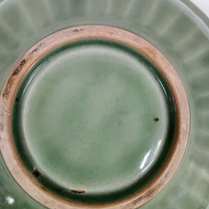 [BUNJANG] Chinese Yuan Dynasty Celadon Porcelain Double Fish Plate / 중국도자기                원대 용천요 쌍어문 대반