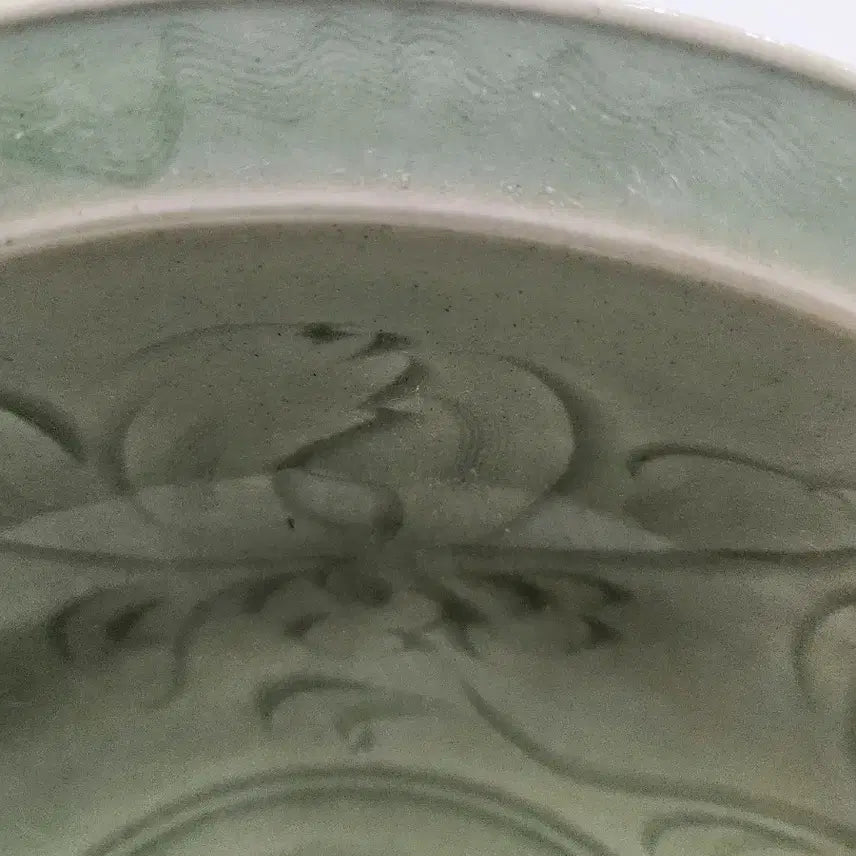 [BUNJANG] Chinese Yuan Dynasty Celadon Porcelain Double Fish Plate / 중국도자기                원대 용천요 쌍어문 대반