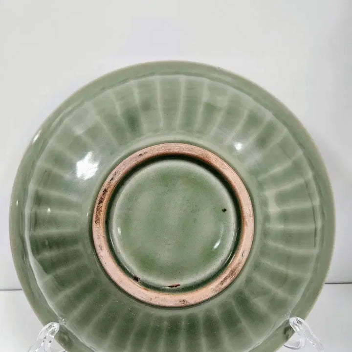 [BUNJANG] Chinese Yuan Dynasty Celadon Porcelain Double Fish Plate / 중국도자기                원대 용천요 쌍어문 대반