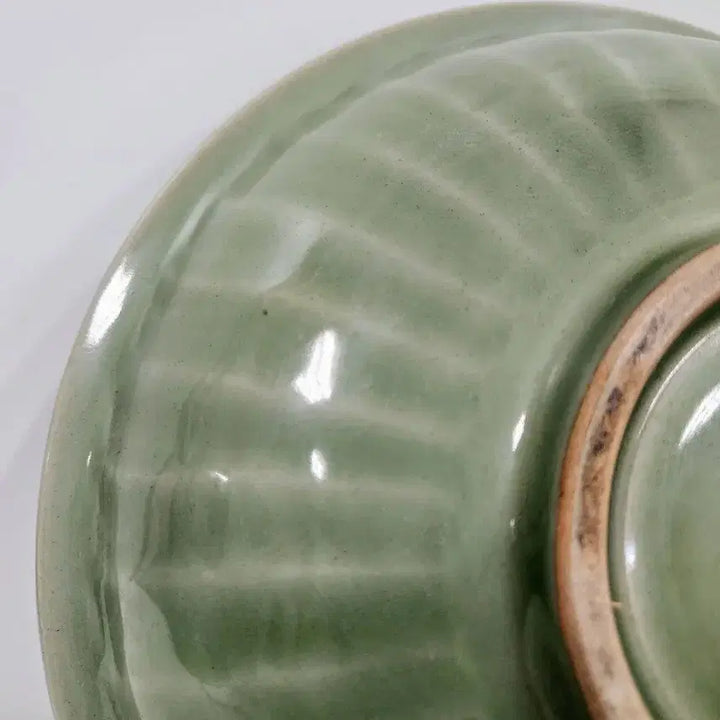 [BUNJANG] Chinese Yuan Dynasty Celadon Porcelain Double Fish Plate / 중국도자기                원대 용천요 쌍어문 대반
