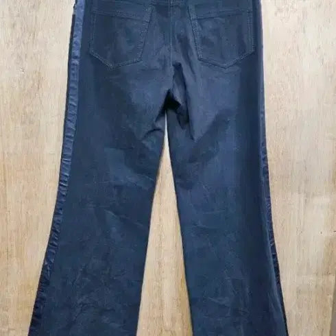 [BUNJANG] Lanvin Side Line Wide Denim Pants / 미사용 랑방 사이드라인 와이드 데님  팬츠 40