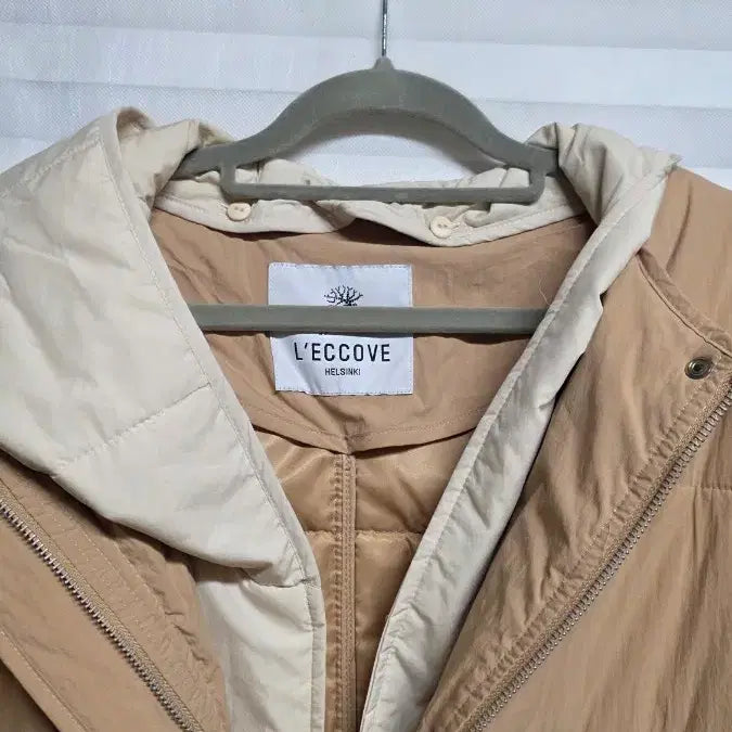 [BUNJANG] L'ESCCOVE Long Padded Coat Beige / L'ESCCOVE 롱 패딩 코트 베이지