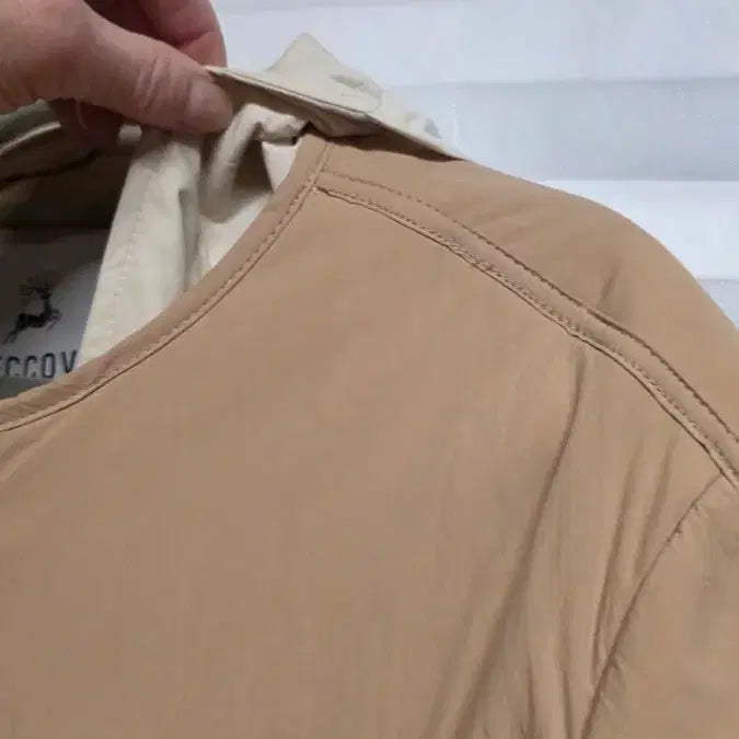 [BUNJANG] L'ESCCOVE Long Padded Coat Beige / L'ESCCOVE 롱 패딩 코트 베이지