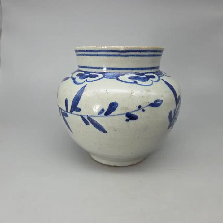 [SOLD OUT] 진품 관요 분원 조선후기 청화백자 불수감문 중형호