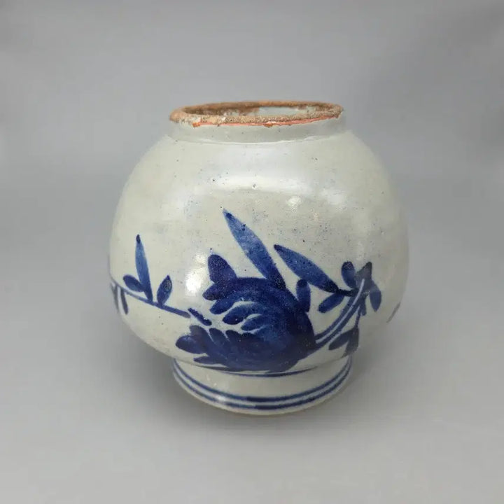 [SOLD OUT] 진품 관요 분원 조선후기 청화백자 불수감문 중형호