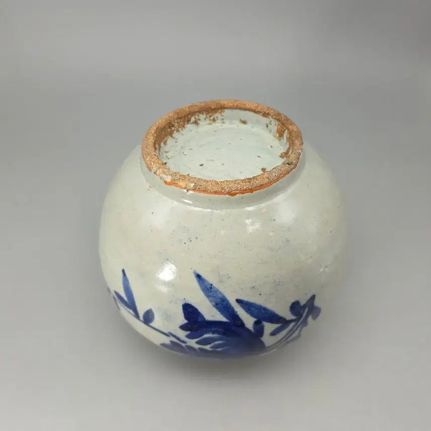 [SOLD OUT] 진품 관요 분원 조선후기 청화백자 불수감문 중형호