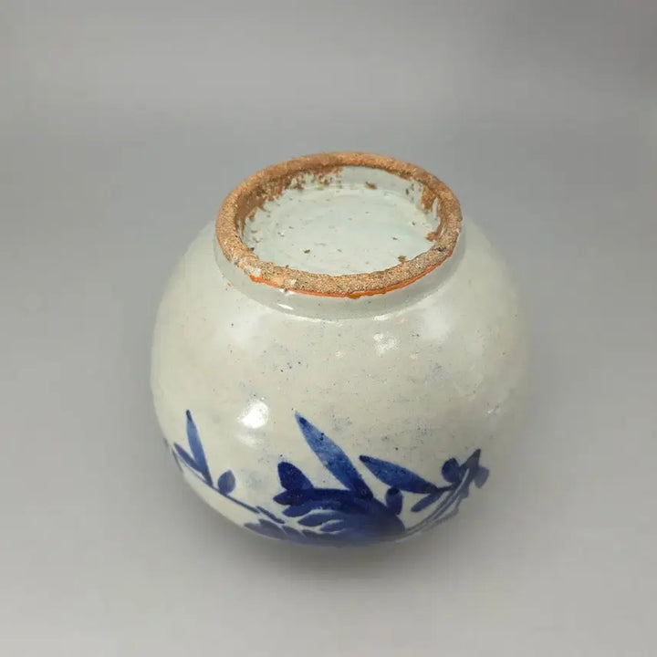 [SOLD OUT] 진품 관요 분원 조선후기 청화백자 불수감문 중형호