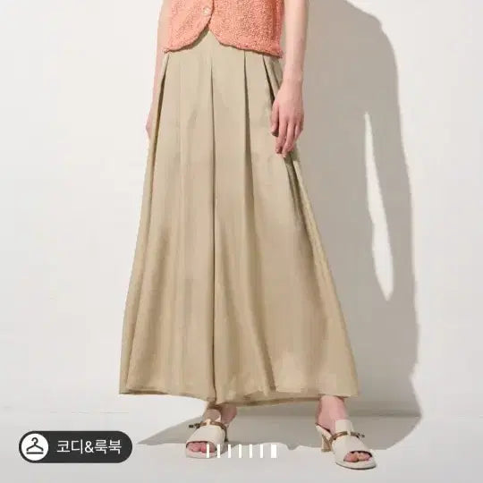[BUNJANG] 24maim Pintuck Culotte Pants / 24마인 백팬딩 핀턱 퀼로트 팬츠44