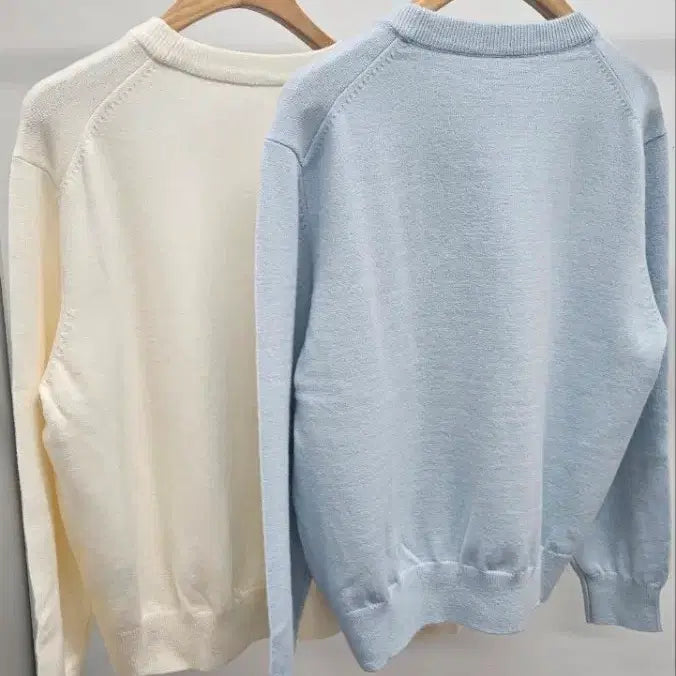 [BUNJANG] Lang/Bang Beaded Logo Knit Top / (@땡처리)랑/방 비딩 로고 니트 탑프리사이즈(~95)