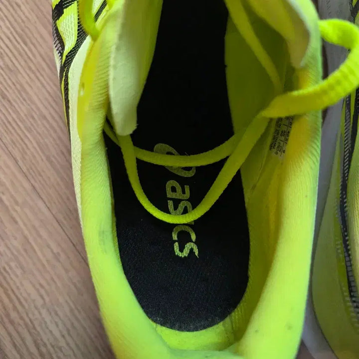 [BUNJANG] Asics Magic Speed 4 Safety Yellow Black Running Shoes / 270 2E) 아식스 매직스피드 4 세이프티 옐로우 블랙