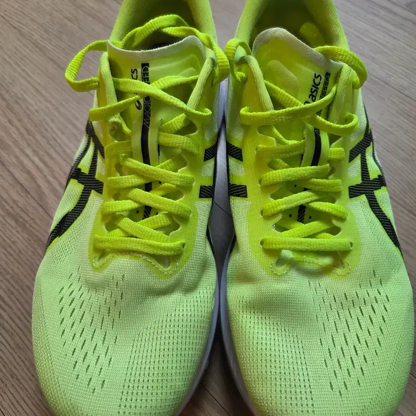 [BUNJANG] Asics Magic Speed 4 Safety Yellow Black Running Shoes / 270 2E) 아식스 매직스피드 4 세이프티 옐로우 블랙