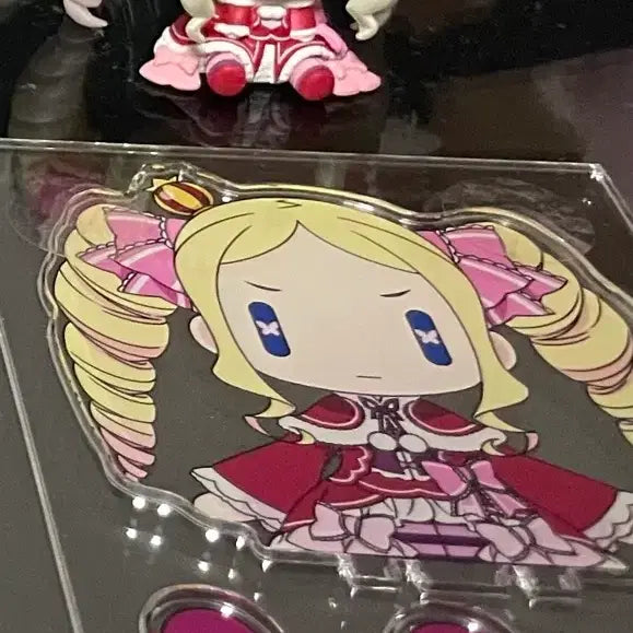 [BUNJANG] Re:Zero Beatrice Acrylic Stand &amp; Figure Set / 리제로 베아트리스 3d 아크릴 스탠드 + 베아트리스 피규어 초코노코
