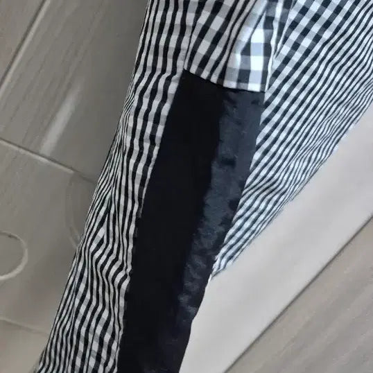 [BUNJANG] Gingham Check Windbreaker Training Set / 깅엄체크 바람막이 트레이닝 세트 보관만 한 새상품 (~상의는 110까지)