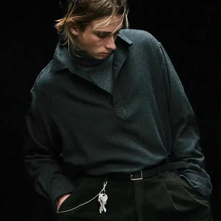 [BUNJANG] Apresse Wool Skipper Charcoal 2 / Apresse 울 스키퍼 차콜 2