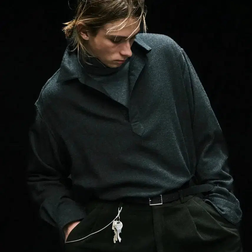 [BUNJANG] Apresse Wool Skipper Charcoal 2 / Apresse 울 스키퍼 차콜 2