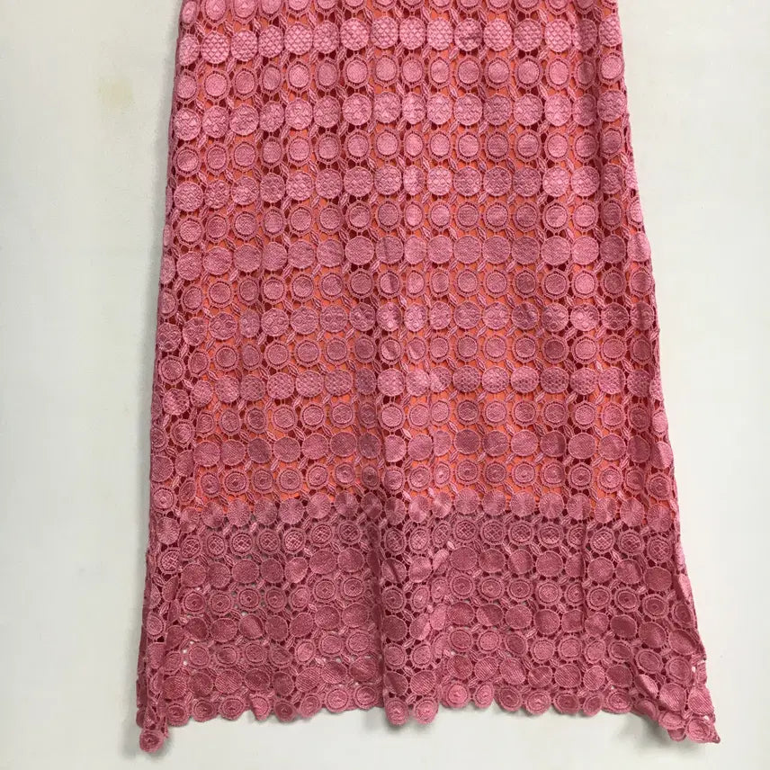 [SOLD OUT] SISLEY 시슬리 레이스 블록 니트 원피스