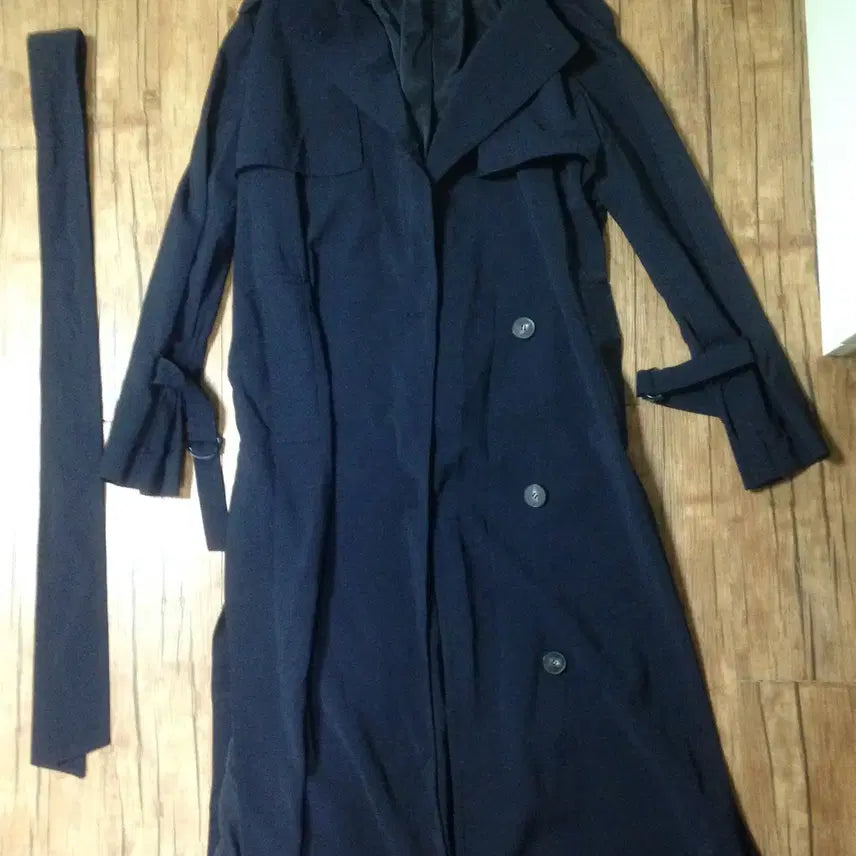 [BUNJANG] Michaa Navy Trench Coat / [ it Michaa ] 잇미샤 네이비 트렌치코트 Navy 55사이즈