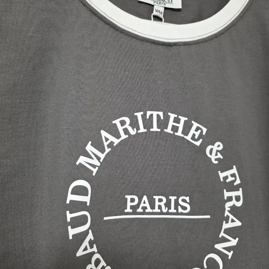 [BUNJANG] Marithe Francois Girbaud Color Block Short Sleeve T-shirt / 마리떼 프랑소와 저버 배색 반팔 티셔츠