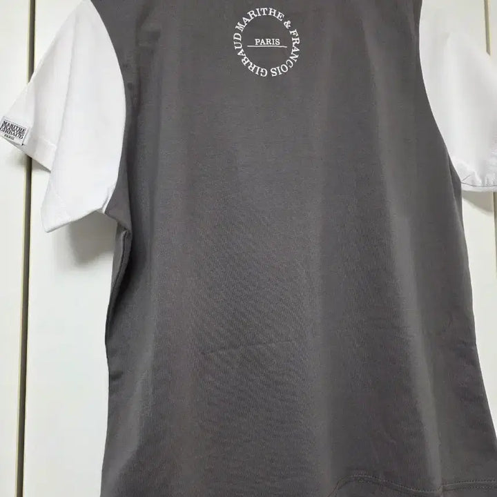 [BUNJANG] Marithe Francois Girbaud Color Block Short Sleeve T-shirt / 마리떼 프랑소와 저버 배색 반팔 티셔츠