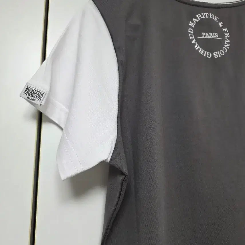 [BUNJANG] Marithe Francois Girbaud Color Block Short Sleeve T-shirt / 마리떼 프랑소와 저버 배색 반팔 티셔츠