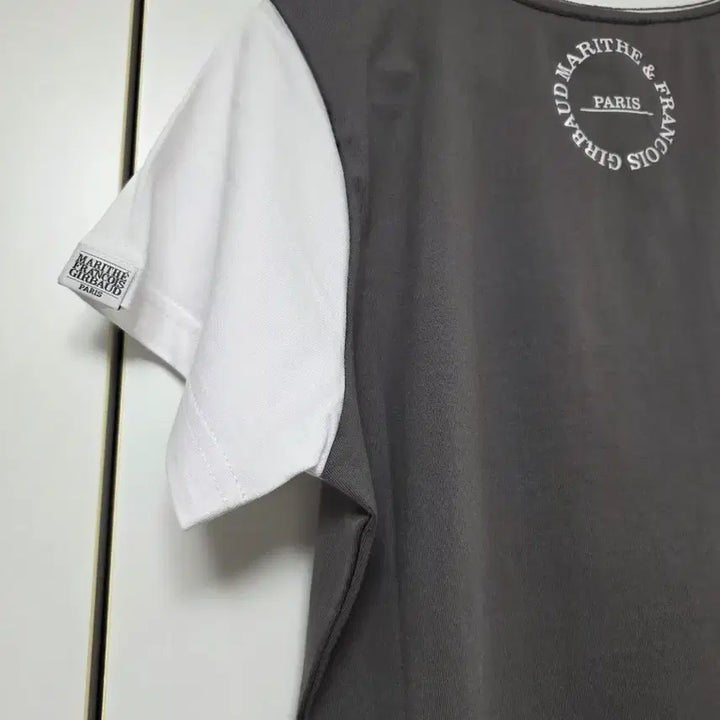 [BUNJANG] Marithe Francois Girbaud Color Block Short Sleeve T-shirt / 마리떼 프랑소와 저버 배색 반팔 티셔츠