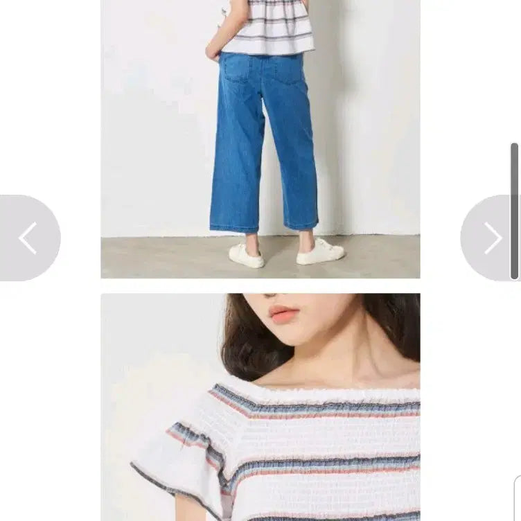 [BUNJANG] 8 Seconds Striped Blouse / 에잇세컨즈블라우스