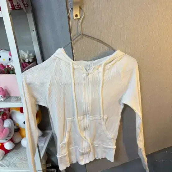[BUNJANG] Slim Fit Ribbed Hoodie Zip-Up / 슬임핏 골지 후드집업