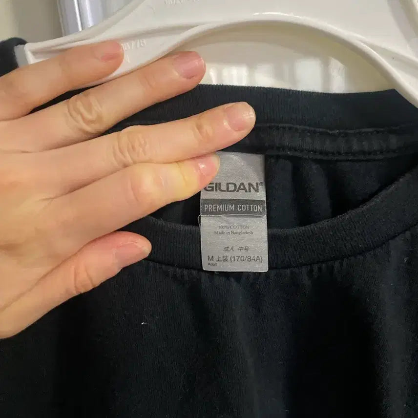 [BUNJANG] Black Printed T-shirt - Navy Logo Shirt / 개당)블랙 프린팅 티셔츠 네이비 로고치셔츠