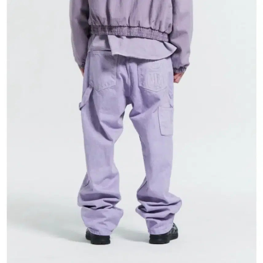 [BUNJANG] Mpa Carpenter Denim Pants Lavender S / 플라스틱 프로덕트 Mpa 카펜터 데님 팬츠 라벤더 색상 S