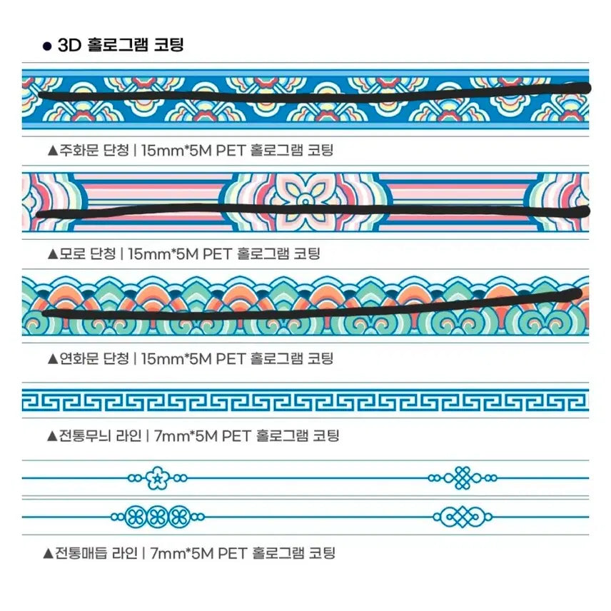 [BUNJANG] DduDdu Store Masking Tape Set / 뚜뚜상점 마테컷