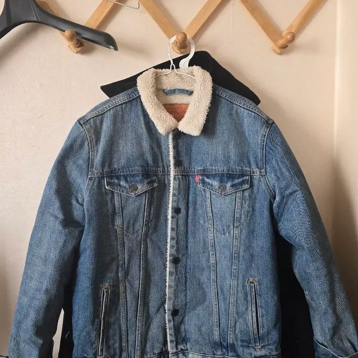 [BUNJANG] Levi's Sherpa Fleece Denim Jacket / 리바이스 쉐르파 양털청자켓
