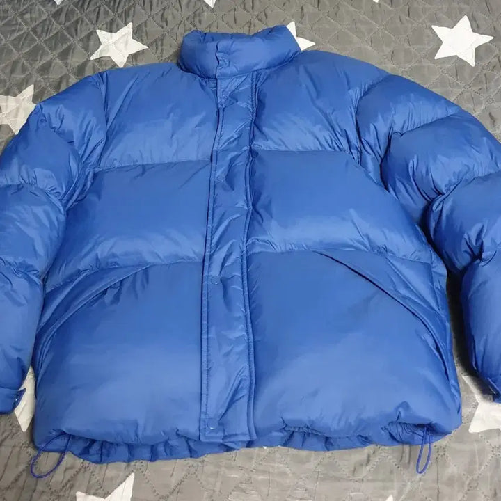 [BUNJANG] Thomas More Michelin Down Short Padded Jacket (Blue, M) / 토마스모어 포멀 미쉐린 다운 숏패딩 블루 (M)