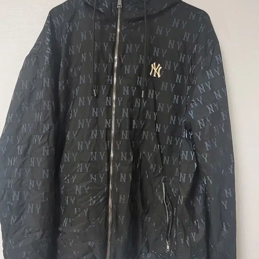 [BUNJANG] MLB NY Yankees Monogram Windbreaker Jacket / XL MLB NY 양키스 바람막이 후드 자켓