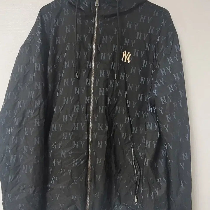 [BUNJANG] MLB NY Yankees Monogram Windbreaker Jacket / XL MLB NY 양키스 바람막이 후드 자켓