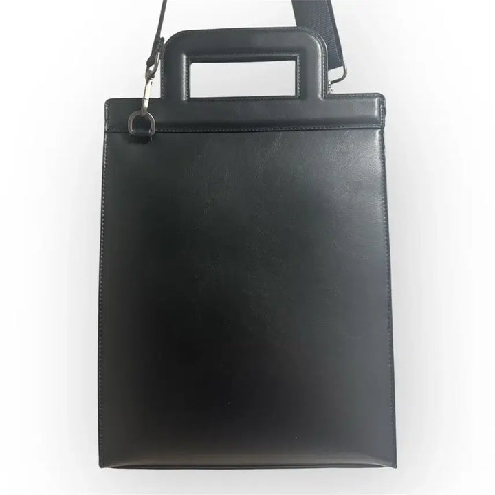 [BUNJANG] Black Square Shoulder Bag / 블랙 스퀘어 숄더백