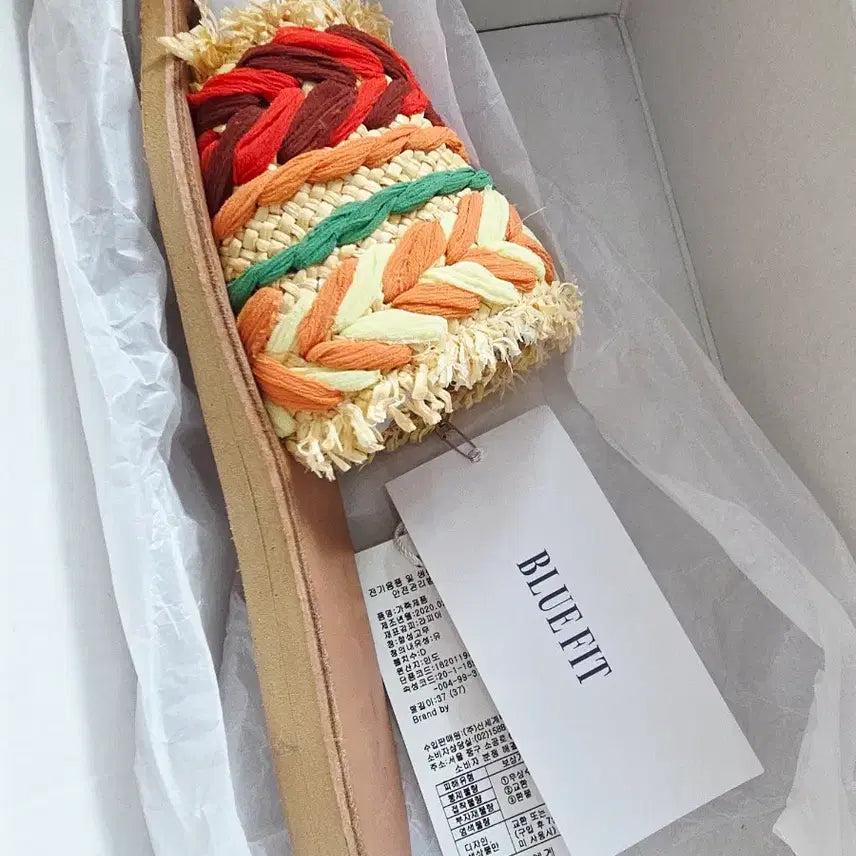 [BUNJANG] Manebi Raffia Woven Sandals / 마네비 라피아 슬리퍼 샌들 왕골 슬리퍼 인도산