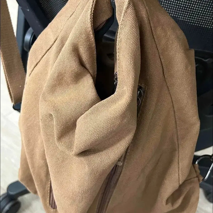 [BUNJANG] 3WAY Canvas Bag Brown / 3WAY 캔버스 백 브라운