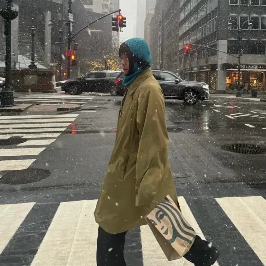 [BUNJANG] Freker Curved Line Long Coat / Freker 코트 M