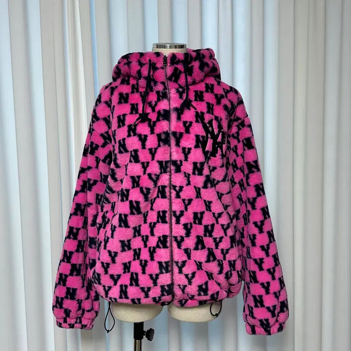 [BUNJANG] MLB Monogram Hoodie Zip-up / MLB 프리미엄라인 모노그램 후드집업