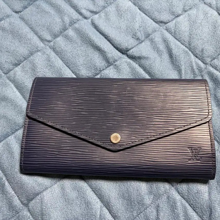 [BUNJANG] Louis Vuitton Epi Leather Long Wallet Navy Clutch / 루이비통 에피 장지갑 네이비 판매