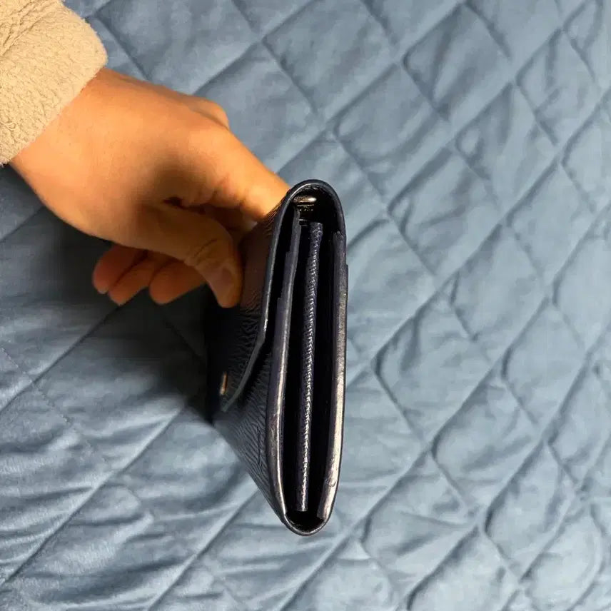 [BUNJANG] Louis Vuitton Epi Leather Long Wallet Navy Clutch / 루이비통 에피 장지갑 네이비 판매